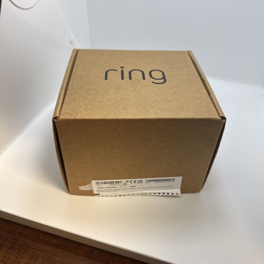 New Open Box  Ring Video Doorbell Wired - Black